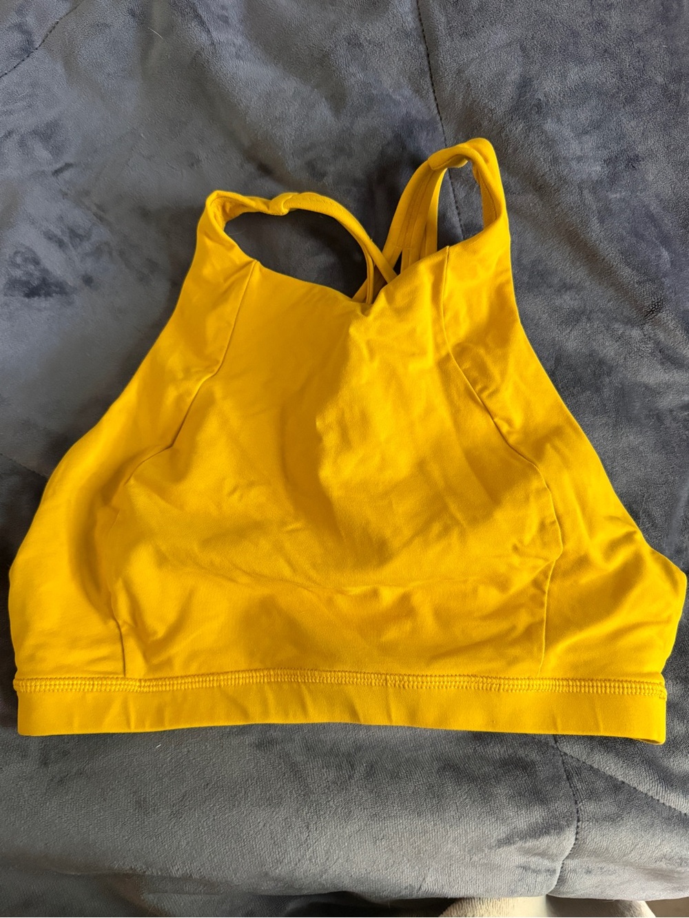 lululemon athletica Yellow High Neck Sports Bra